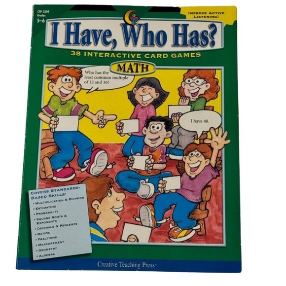 I Have, Who Has? 38 Interactive Card Games for Math Grades 5-6 - Picture 1 of 3